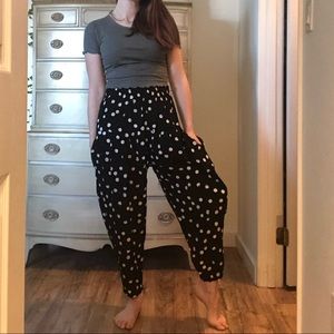 Vintage Polka Dot Parachute Pants